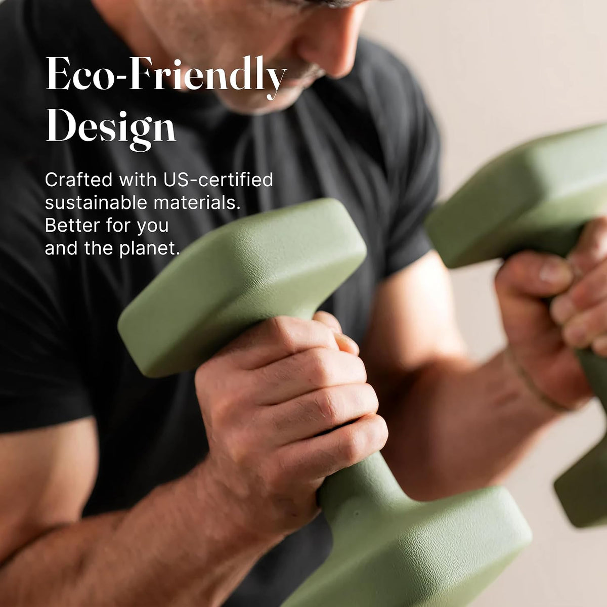 Square Dumbbell Set for Home Gym, Free Weights for Strength Training