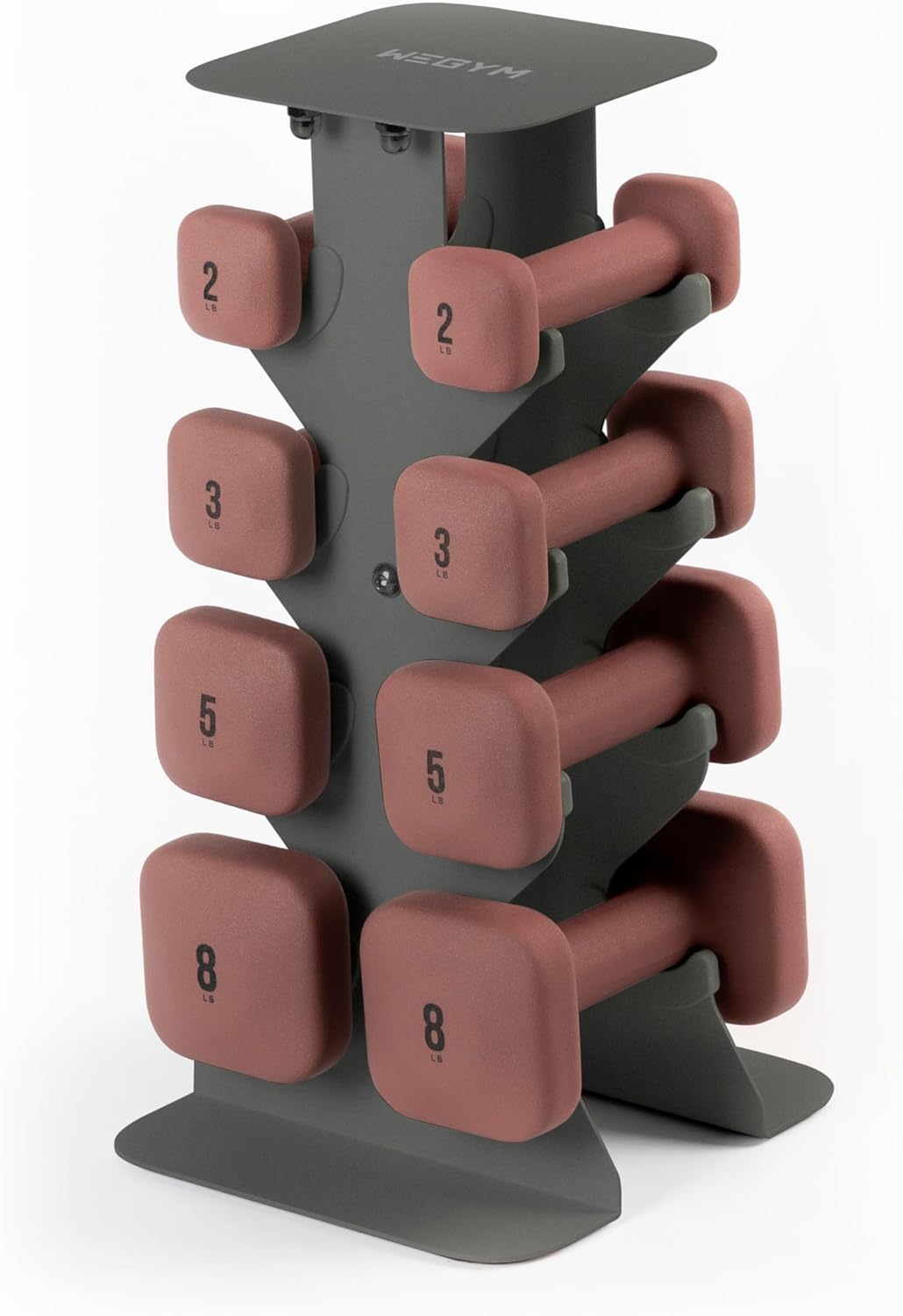 Square Dumbbell Set for Home Gym, Free Weights for Strength Training