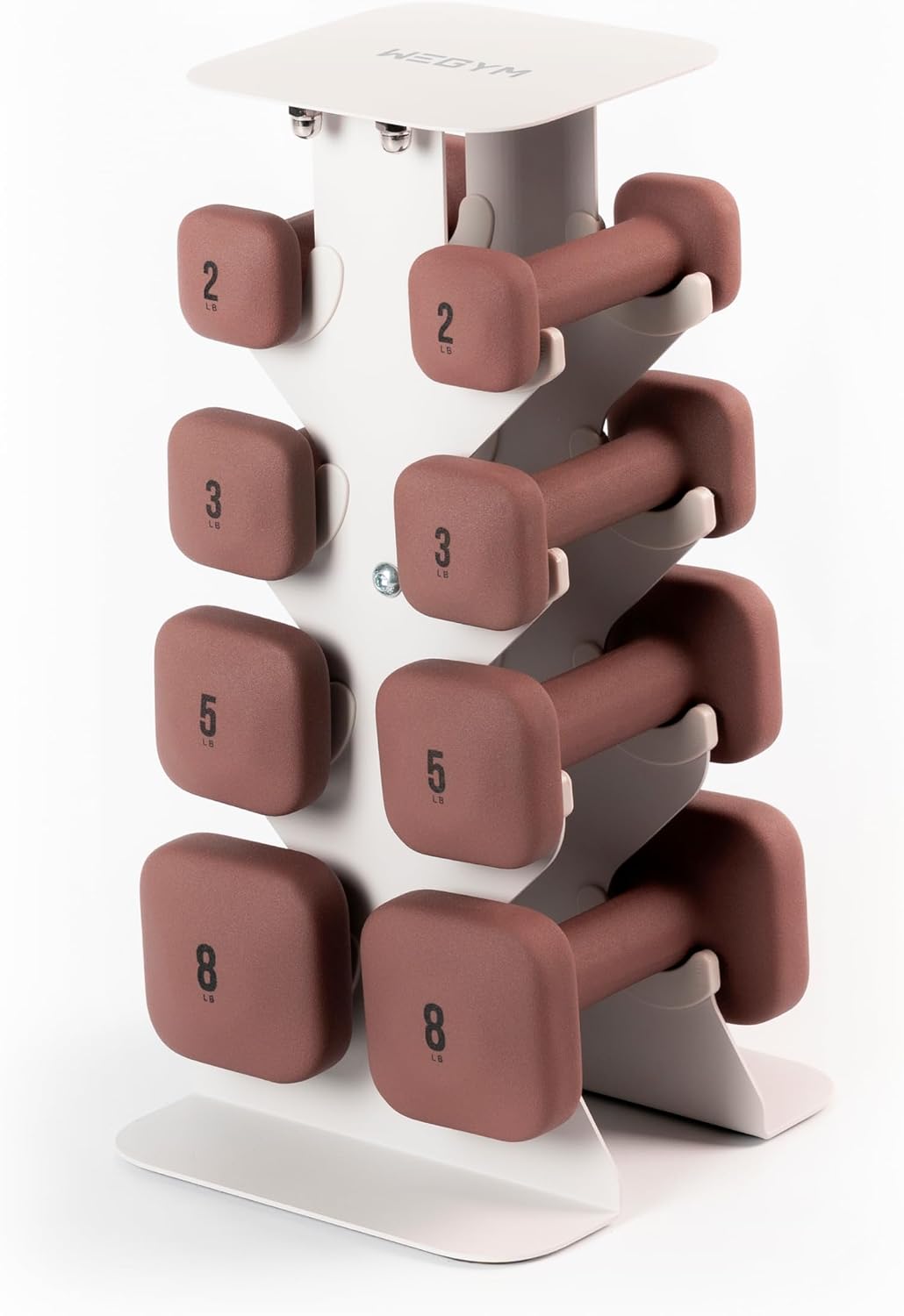 Square Dumbbell Set for Home Gym, Free Weights for Strength Training