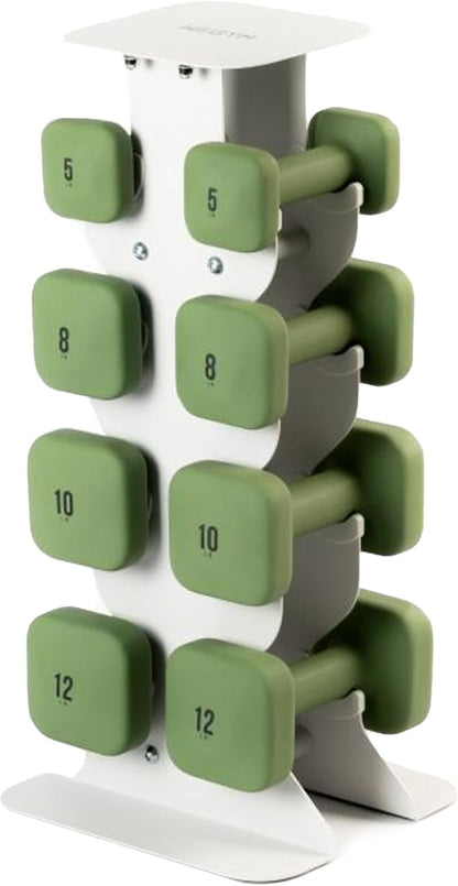 Square Dumbbell Set for Home Gym, Free Weights for Strength Training