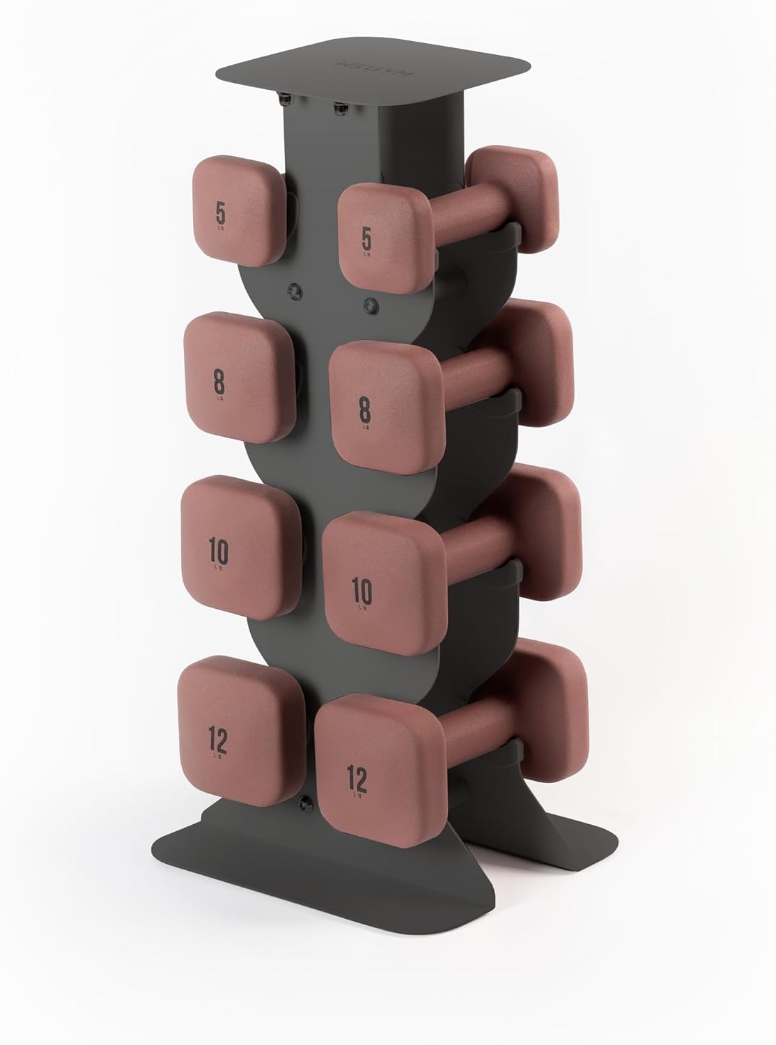 Square Dumbbell Set for Home Gym, Free Weights for Strength Training