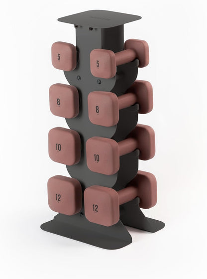 Square Dumbbell Set for Home Gym, Free Weights for Strength Training
