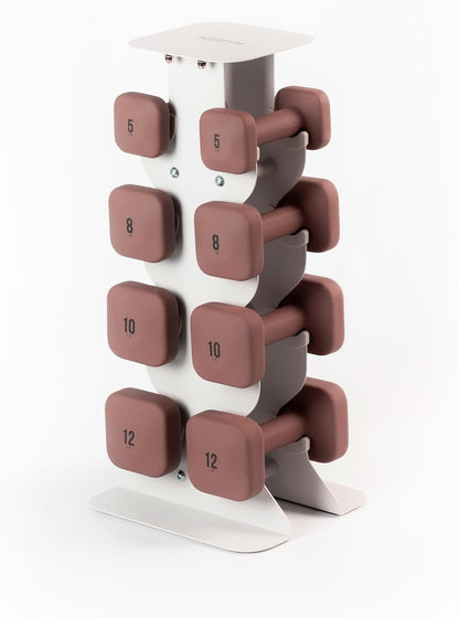 Square Dumbbell Set for Home Gym, Free Weights for Strength Training