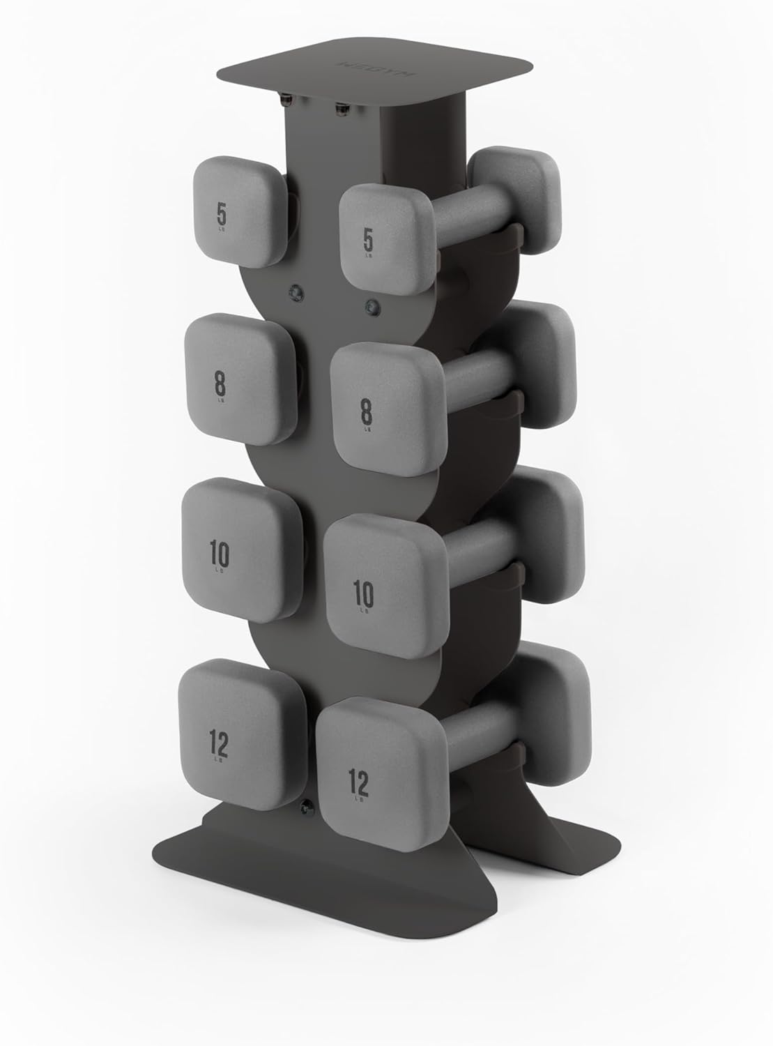 Square Dumbbell Set for Home Gym, Free Weights for Strength Training