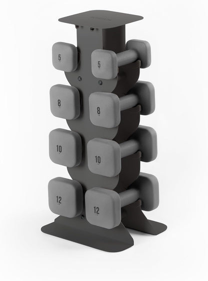 Square Dumbbell Set for Home Gym, Free Weights for Strength Training
