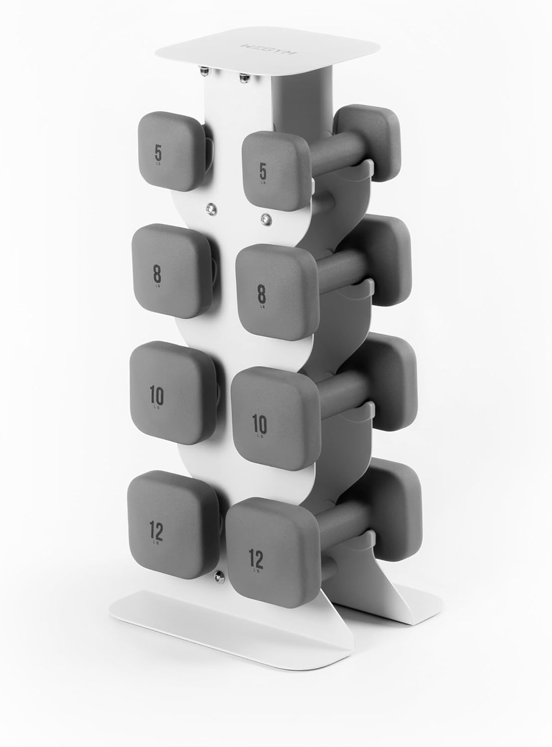 Square Dumbbell Set for Home Gym, Free Weights for Strength Training