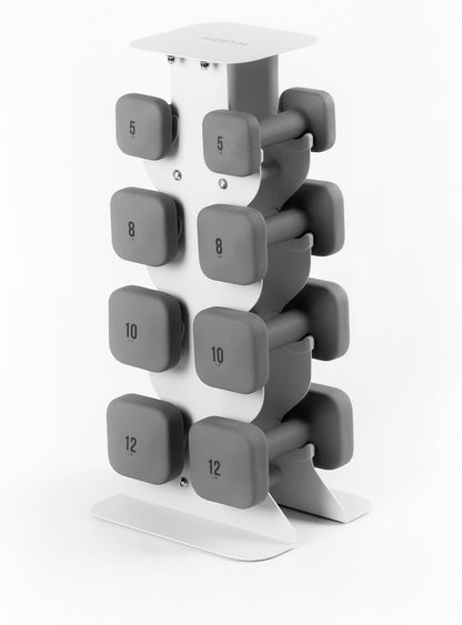 Square Dumbbell Set for Home Gym, Free Weights for Strength Training