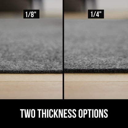 Felt with Rubber Stay in Place Slip Resistant Rug Pad, 1/8 inch Thick, 2x3 FT Protective Padding Under Area Rugs, Cushioned Gripper Pads, Carpet Runners, Hardwood Floors Protection
