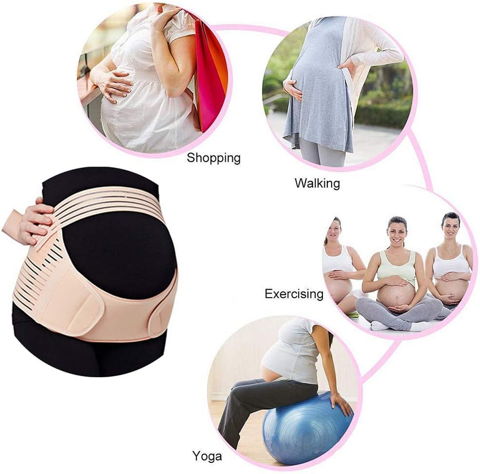 Pregnancy Belly Band - 3 in 1 Belly Bands for Pregnant Women,Elastic Belly Band for Pregnancy, Maternity Belt Waist Care Binder Brace Prenatal Protector, Pregnancy Belt Belly Support for Pain Relieve, Mothers Day Gifts，XL