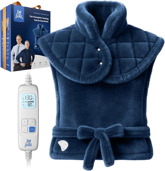 Heating Pad for Neck, Shoulders and Back, FSA Eligible HSA Eligible Electric Heat Pad, Edge-Weighted Design, Fast Heating, ETL Certified, Gift for Women Men 24"x33"