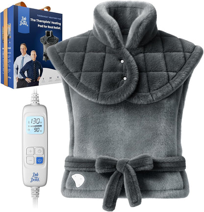 Heating Pad for Neck, Shoulders and Back, FSA Eligible HSA Eligible Electric Heat Pad, Edge-Weighted Design, Fast Heating, ETL Certified, Gift for Women Men 24"x33"