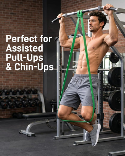 Renoj Resistance Bands for Working Out, 5 Levels Pull Up Assistance Bands Set for Workout, Exercise, Home Gym & Strength Training
