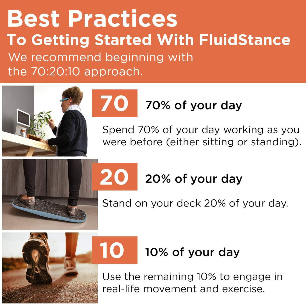 Adult Balance Board for Standing Desk - Anti Fatigue USA Made 360 Degree Rocker Wobble Board as Exercise Equipment to Increase Focus & Movement - Sustainable Anti-Slip Plane Standing Board