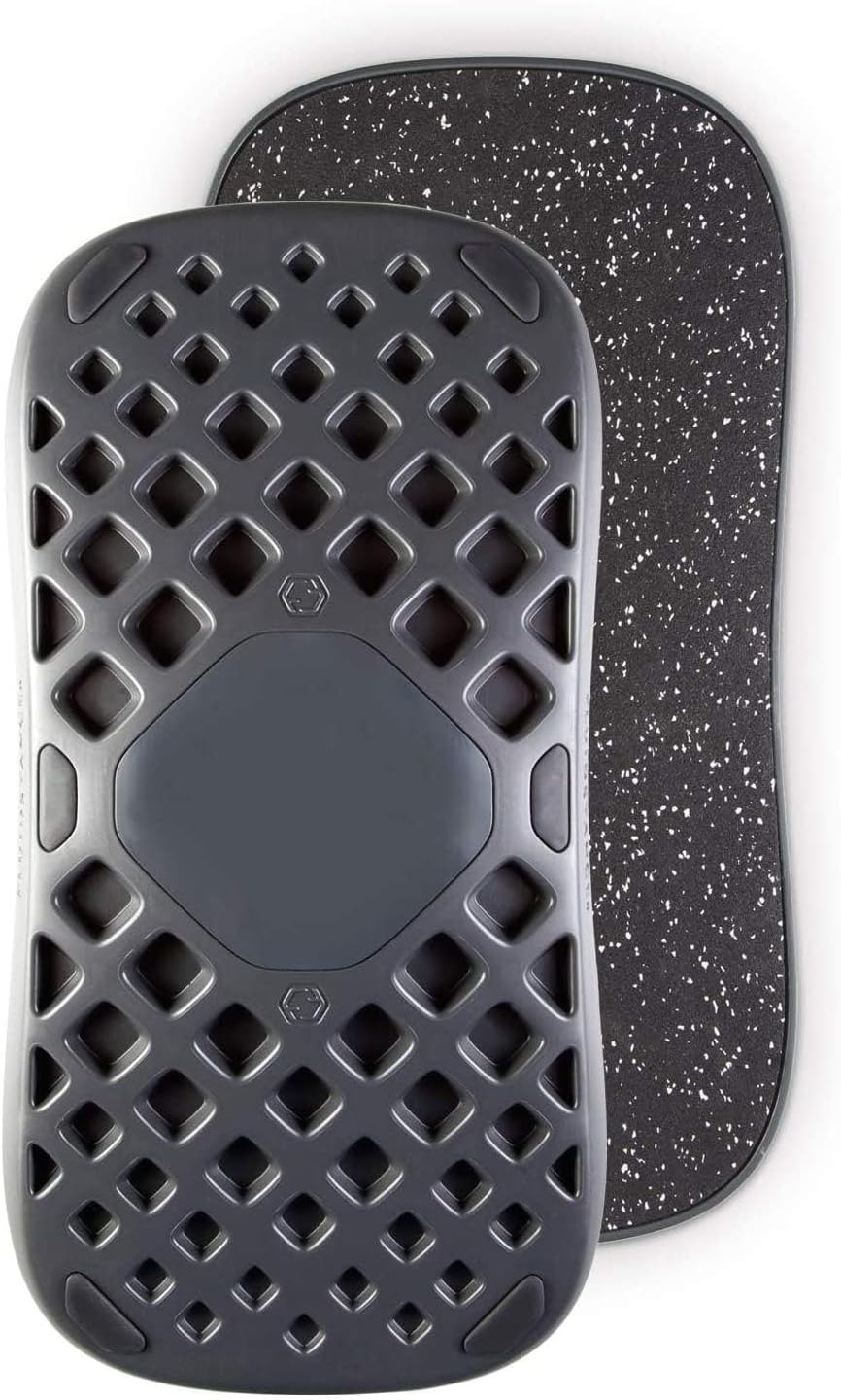 Adult Balance Board for Standing Desk - Anti Fatigue USA Made 360 Degree Rocker Wobble Board as Exercise Equipment to Increase Focus & Movement - Sustainable Anti-Slip Plane Standing Board