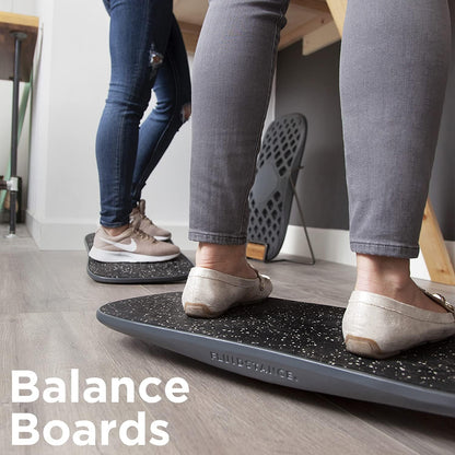 Adult Balance Board for Standing Desk - Anti Fatigue USA Made 360 Degree Rocker Wobble Board as Exercise Equipment to Increase Focus & Movement - Sustainable Anti-Slip Plane Standing Board