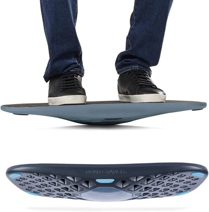 Adult Balance Board for Standing Desk - Anti Fatigue USA Made 360 Degree Rocker Wobble Board as Exercise Equipment to Increase Focus & Movement - Sustainable Anti-Slip Plane Standing Board