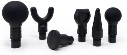 Premium Massage Gun Tips, 6 Non Porous, Massager Heads for Deep Tissue Percussion Massage