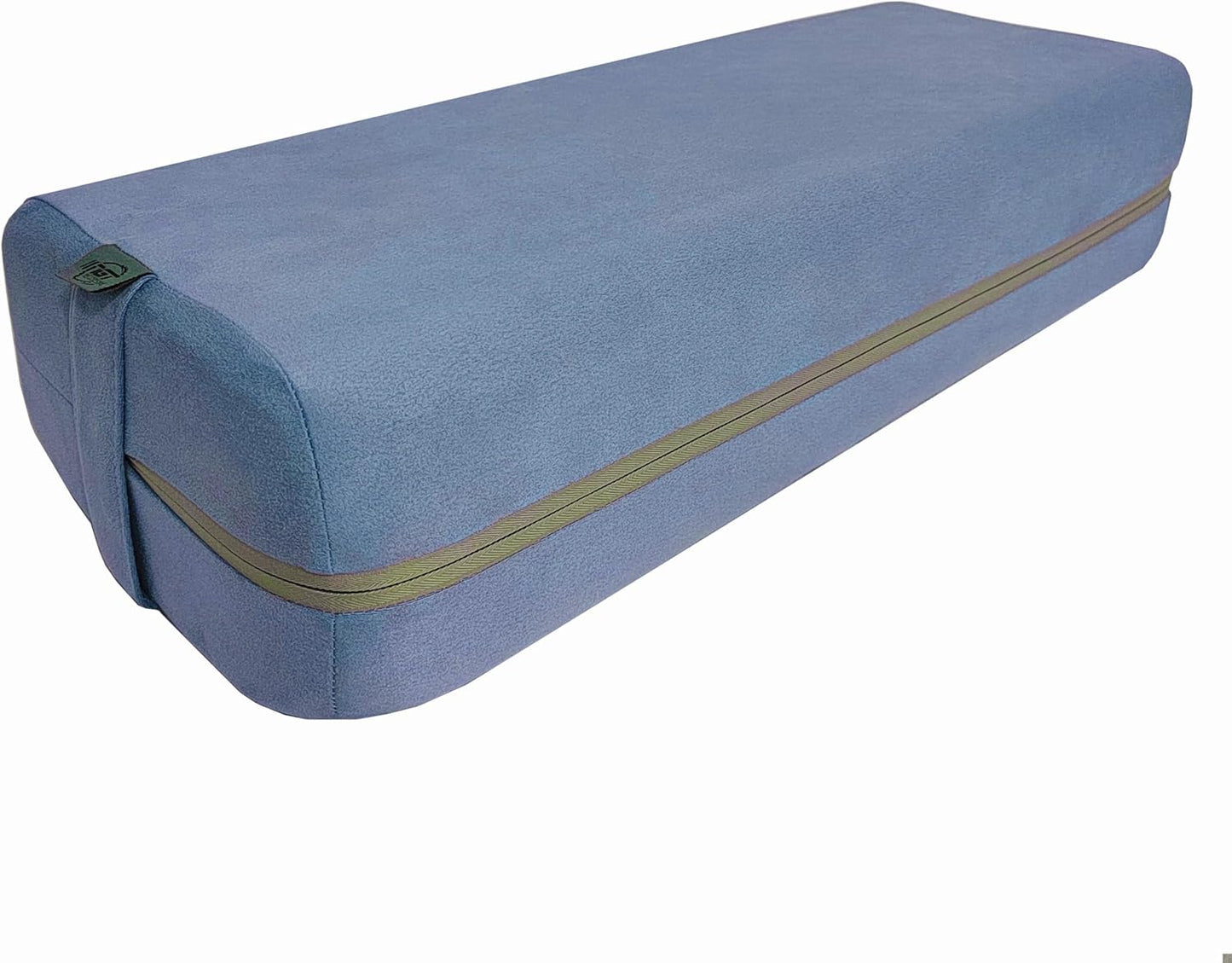 Yoga Bolster Pillow for Meditation and Support - Rectangular Yoga Cushion Foam Wedges Washable Suede Pillowcase for Men and Women with Carry Handles.…