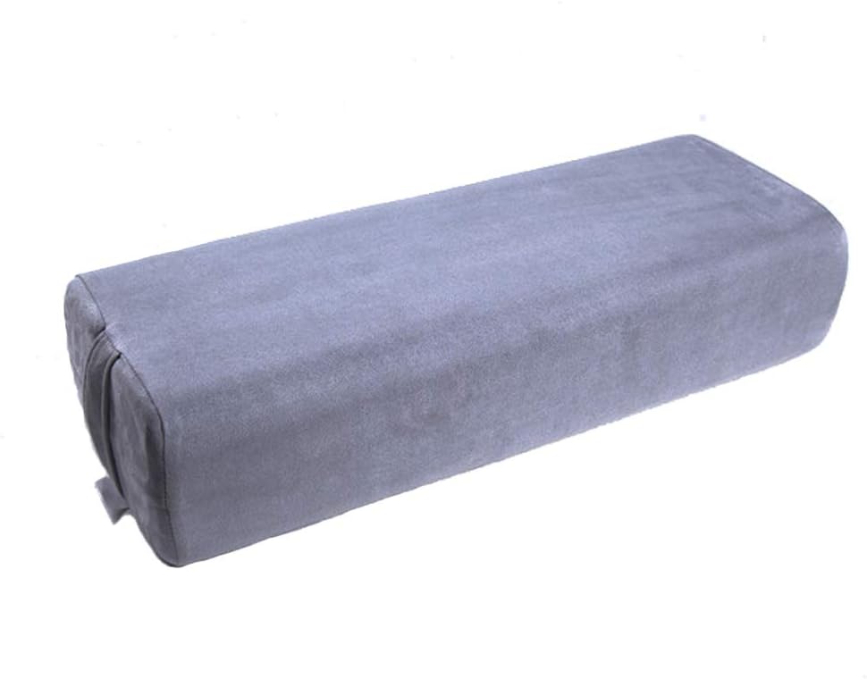 Yoga Bolster Pillow for Meditation and Support - Rectangular Yoga Cushion Foam Wedges Washable Suede Pillowcase for Men and Women with Carry Handles.…