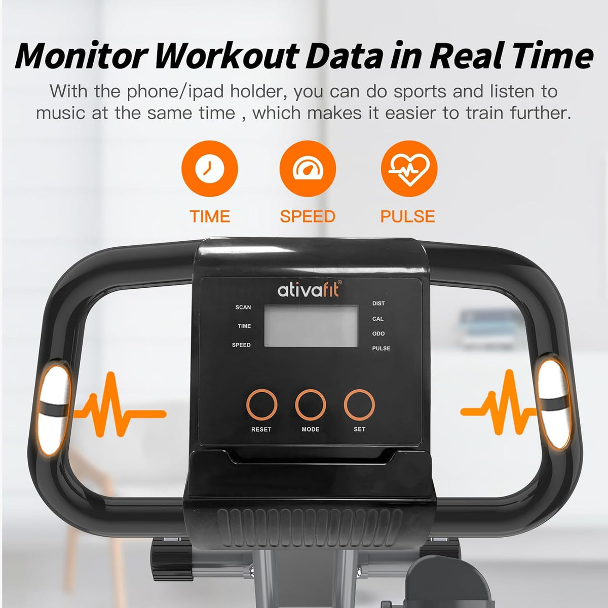 5-in-1 Foldable Exercise Bike for Home, Upright & Recumbent Indoor Bike with 16-Level Magnetic Resistance, Resistance Bands, Quiet Cardio, Adjustable Seat