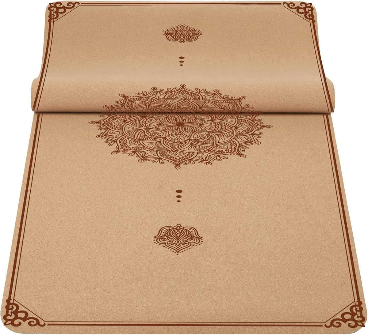 Premium Cork Yoga Mat Non Slip Thick Cork Exercise & Fitness Mat for Yoga, Pilates, & Home Workouts(72" x 24" x 5mm Thick)