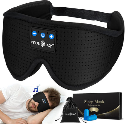 Sleep Headphones Bluetooth 5.4 Sleep Eye Mask with HD Speakers