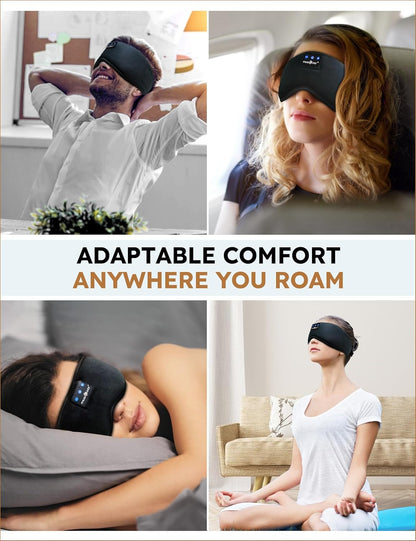Sleep Headphones Bluetooth 5.4 Sleep Eye Mask with HD Speakers