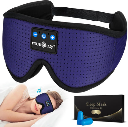 Sleep Headphones Bluetooth 5.4 Sleep Eye Mask with HD Speakers