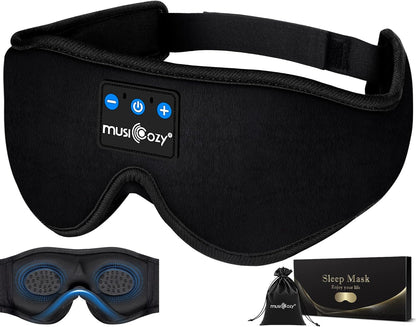 Sleep Headphones Bluetooth 5.4 Sleep Eye Mask with HD Speakers