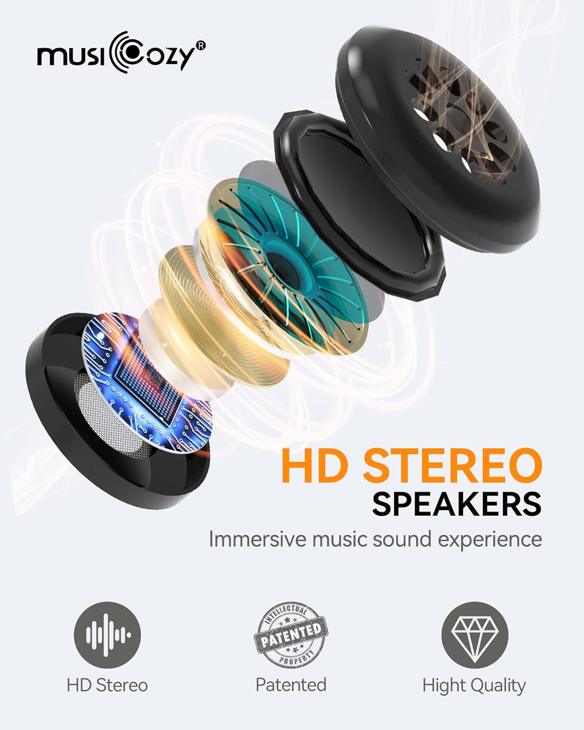 Sleep Headphones Bluetooth 5.4 Sleep Eye Mask with HD Speakers