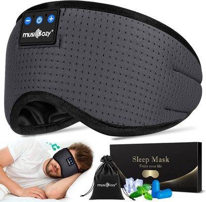 Sleep Headphones Bluetooth 5.4 Sleep Eye Mask with HD Speakers