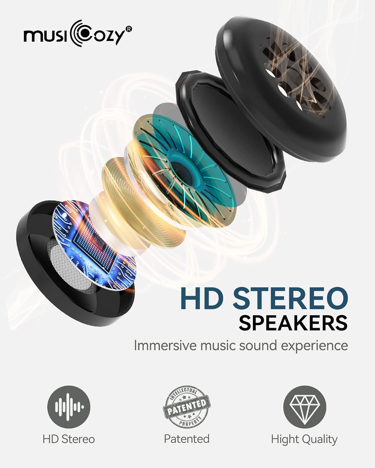 Sleep Headphones Bluetooth 5.4 Sleep Eye Mask with HD Speakers