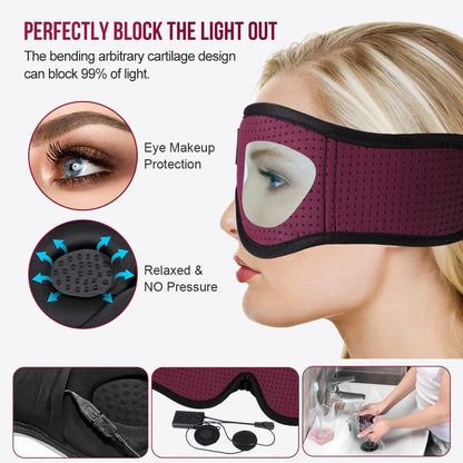Sleep Headphones Bluetooth 5.4 Sleep Eye Mask with HD Speakers