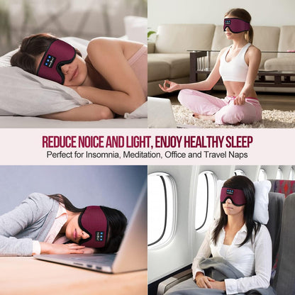 Sleep Headphones Bluetooth 5.4 Sleep Eye Mask with HD Speakers