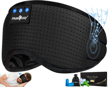 Sleep Headphones Bluetooth 5.4 Sleep Eye Mask with HD Speakers