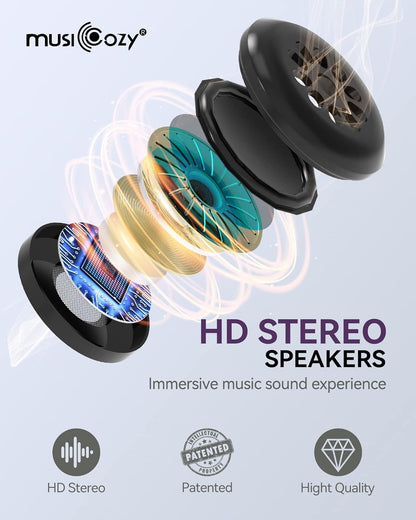 Sleep Headphones Bluetooth 5.4 Sleep Eye Mask with HD Speakers