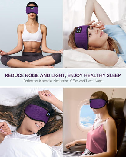 Sleep Headphones Bluetooth 5.4 Sleep Eye Mask with HD Speakers