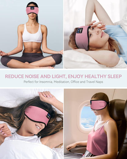 Sleep Headphones Bluetooth 5.4 Sleep Eye Mask with HD Speakers