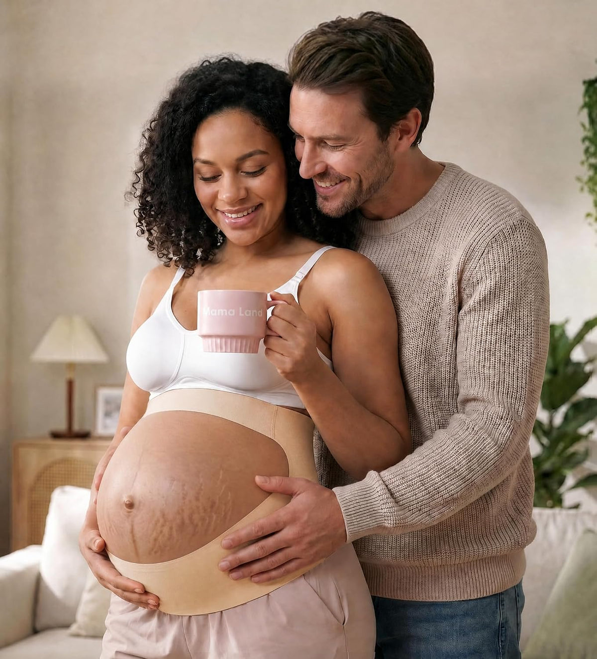 "EasySupport” One Piece Pregnancy Belly Band, Maternity Support Belt, Back & Pelvic Pain Relief, Pregnant Underwear