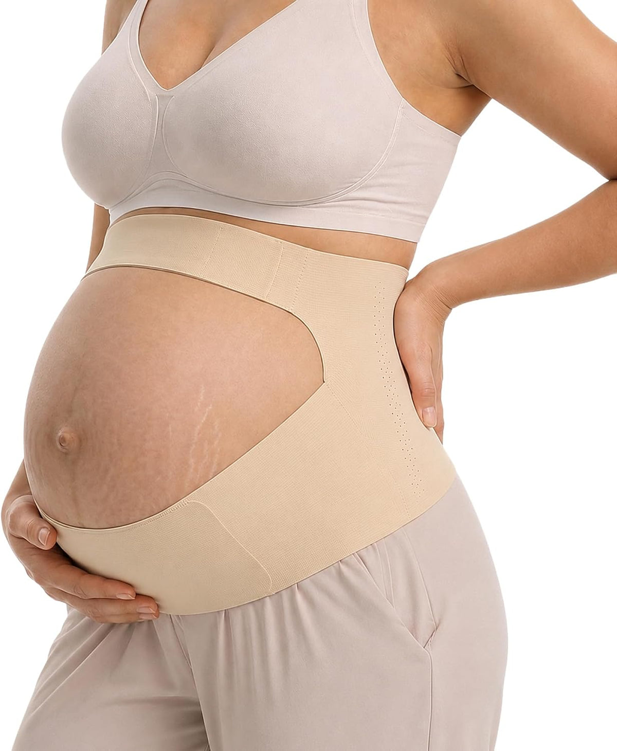 "EasySupport” One Piece Pregnancy Belly Band, Maternity Support Belt, Back & Pelvic Pain Relief, Pregnant Underwear