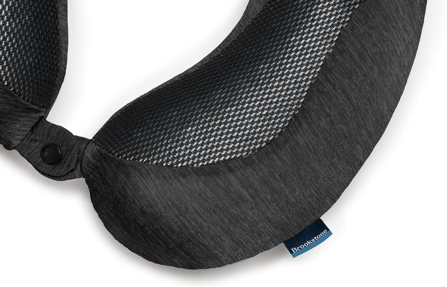Cool Touch Memory Foam Head and Neck Travel Pillow for Vacations, Airplanes, Trains, Buses, and Cars, Dark Grey