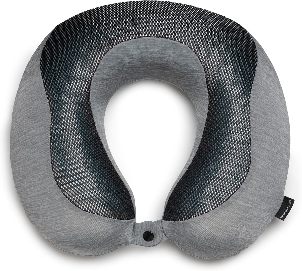 Cool Touch Memory Foam Head and Neck Travel Pillow for Vacations, Airplanes, Trains, Buses, and Cars, Dark Grey