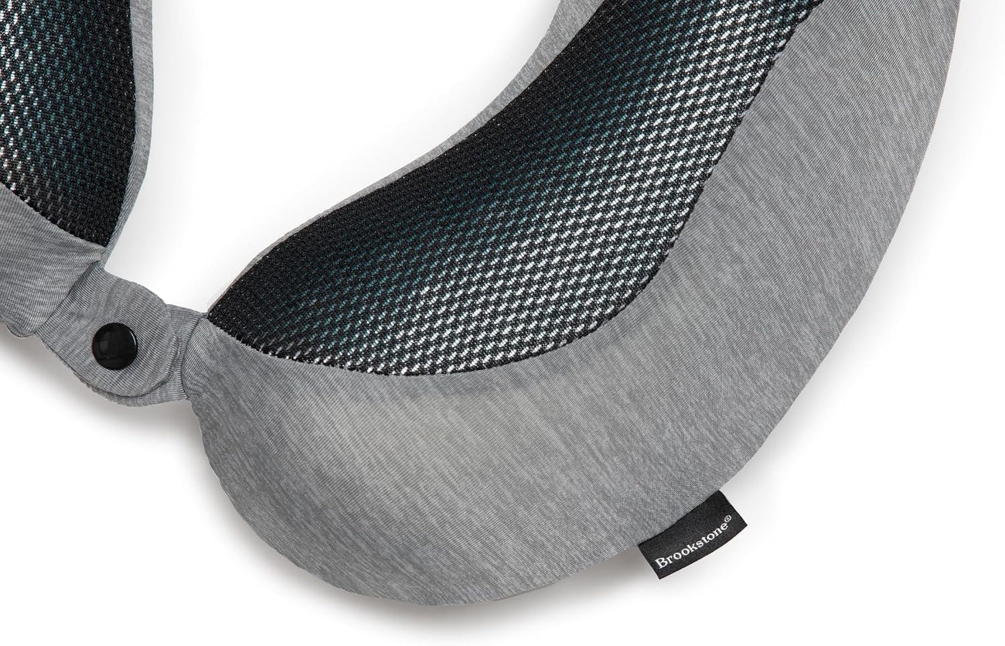Cool Touch Memory Foam Head and Neck Travel Pillow for Vacations, Airplanes, Trains, Buses, and Cars, Dark Grey