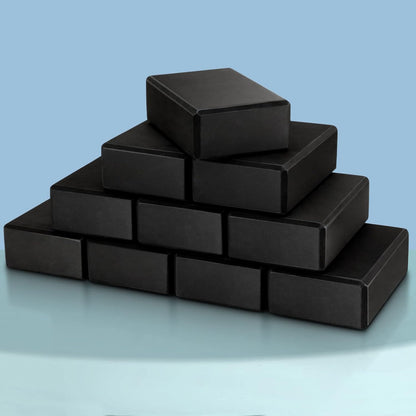 10 Pcs Foam Eva Yoga Blocks Non Slip Lightweight Bricks Yoga Bulk Supportive Blocks Prop Accessories for Pilates Stretching and Meditation Women Men Yogi Beginners, Black