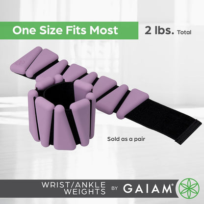 Wrist and Ankle Weights, Wearable Bracelet to Strengthen, Tone & Sculpt, Adjustable Ankle Weights for Women & Men for Yoga, Dance, Pilates, Barre, Cardio, Home & Gym Use