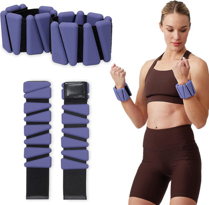 Wrist and Ankle Weights, Wearable Bracelet to Strengthen, Tone & Sculpt, Adjustable Ankle Weights for Women & Men for Yoga, Dance, Pilates, Barre, Cardio, Home & Gym Use