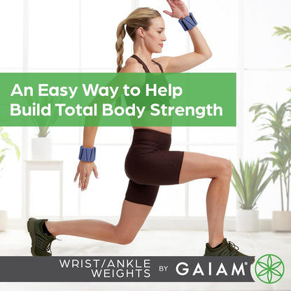 Wrist and Ankle Weights, Wearable Bracelet to Strengthen, Tone & Sculpt, Adjustable Ankle Weights for Women & Men for Yoga, Dance, Pilates, Barre, Cardio, Home & Gym Use