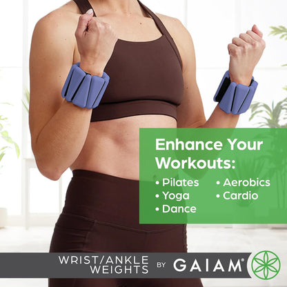 Wrist and Ankle Weights, Wearable Bracelet to Strengthen, Tone & Sculpt, Adjustable Ankle Weights for Women & Men for Yoga, Dance, Pilates, Barre, Cardio, Home & Gym Use
