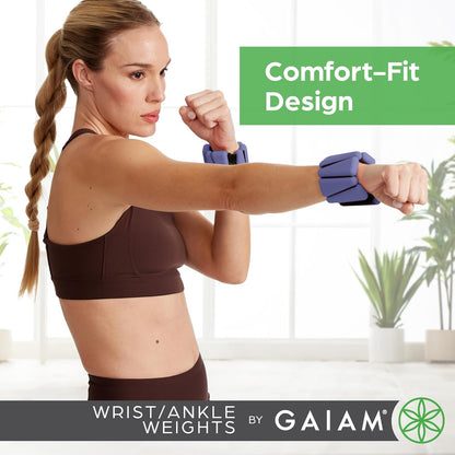 Wrist and Ankle Weights, Wearable Bracelet to Strengthen, Tone & Sculpt, Adjustable Ankle Weights for Women & Men for Yoga, Dance, Pilates, Barre, Cardio, Home & Gym Use