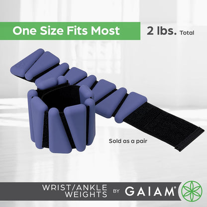 Wrist and Ankle Weights, Wearable Bracelet to Strengthen, Tone & Sculpt, Adjustable Ankle Weights for Women & Men for Yoga, Dance, Pilates, Barre, Cardio, Home & Gym Use